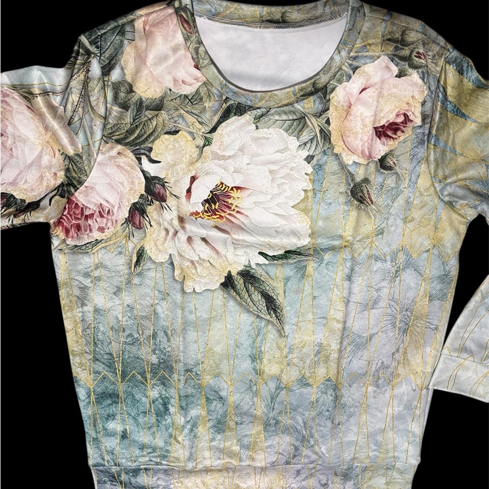 Light In The Box Floral Pullover - Picture 3 of 3